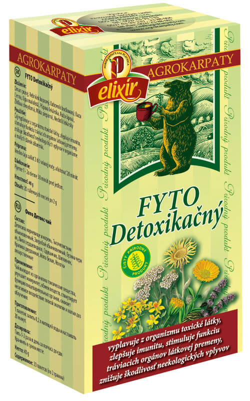 Agrokarpaty Čaj FYTO Detoxikačný z karpatských bylín (20 vreciek)