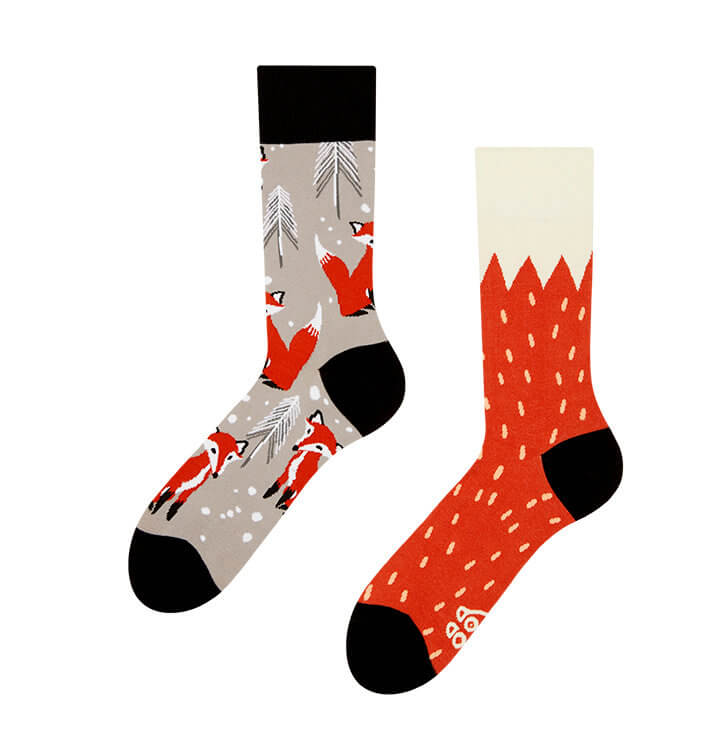 Veselé ponožky Líška - veľkosť 35-38