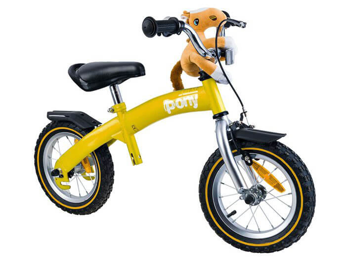 RoyalBaby PONY Detské odrážadlo a bicykel 6v1 žlté