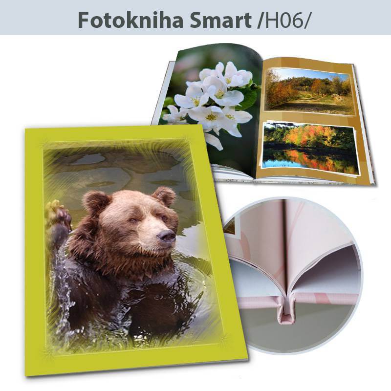 Fotokniha Smart formát A5 na výšku - H06, 80 strán, pevná knižná väzba
