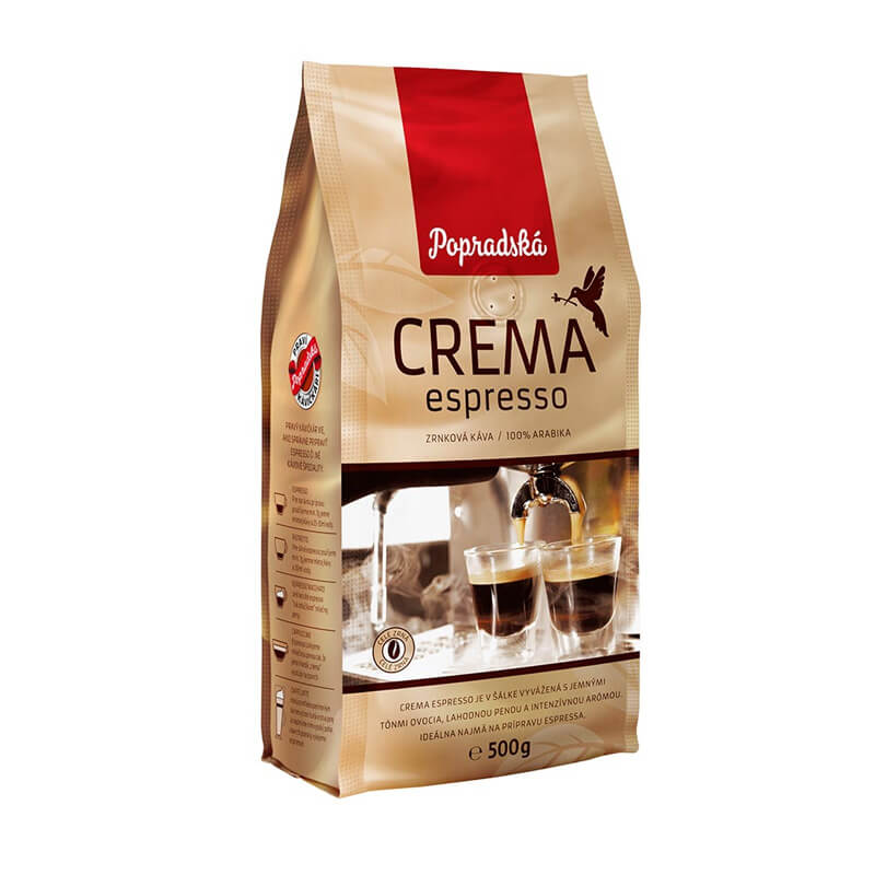 Zrnková káva Popradská Crema espresso 500 g