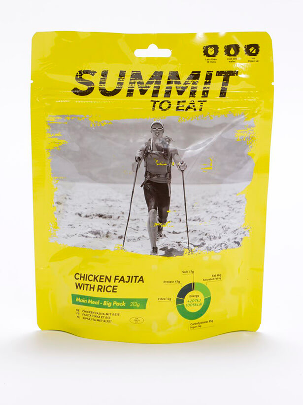 Mrazom sušené jedlo Summit to eat - kurča Fajita s ryžou 213 g (Big pack)