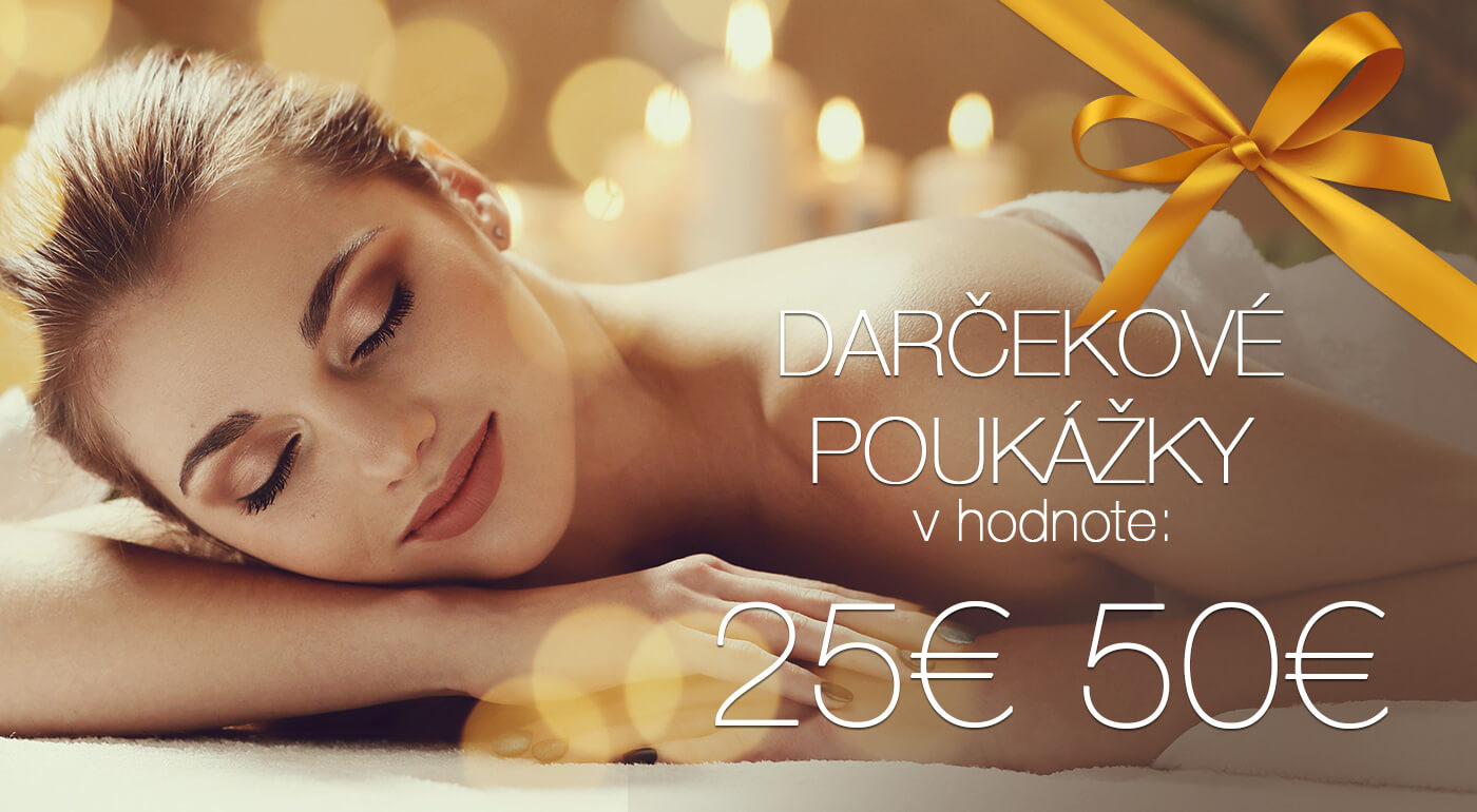 Darčekové poukážky na masáže v Salóne Perfect Body v hodnote 25 € a 50 €