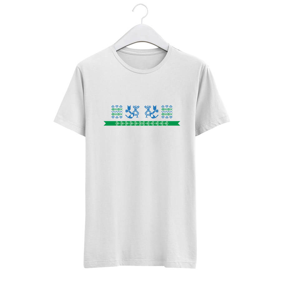 Pánske tričko s krátkym rukávom Hrdé kohúty - biele, veľkosť L