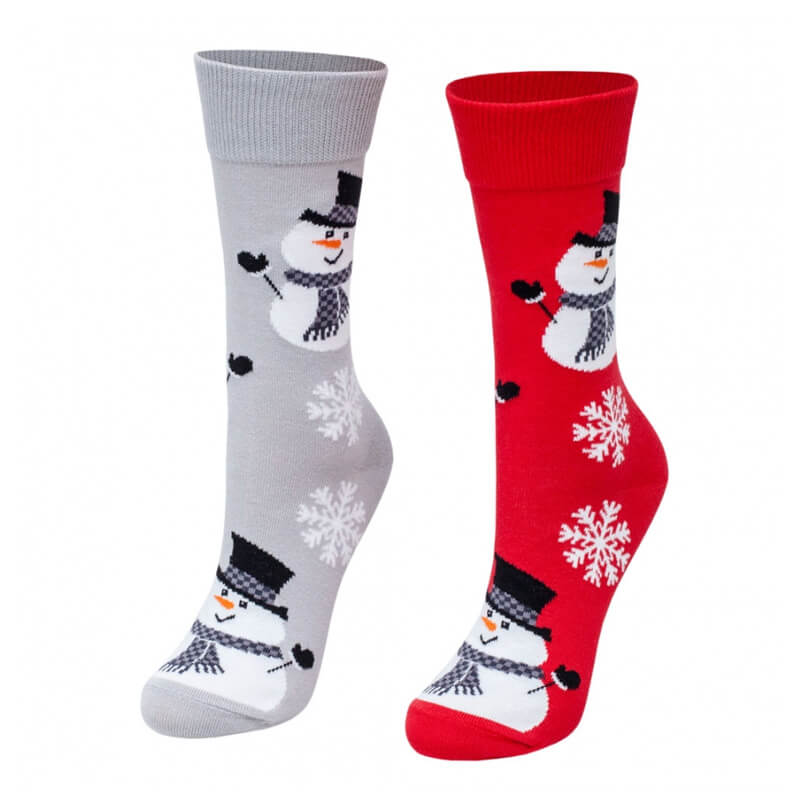 Crazy Step ponožky Vianoční snehuliaci - veľkosť 39-42