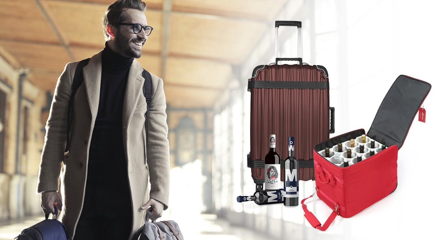 Špičková batožina na víno Wine Luggage, ktorá ochráni vaše sklenené fľaše aj počas cestovania lietadlom
