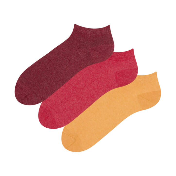 Good Mood Trojbalenie členkových ponožiek z recyklovanej bavlny Extrovert - veľkosť 39-42