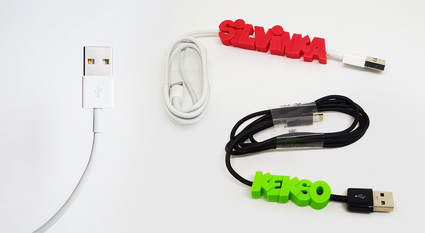 Nabíjací kábel Micro USB, Typ C alebo Lightning s menom či vlastným logom