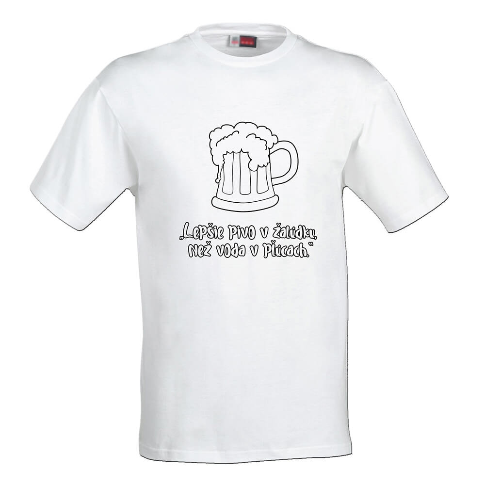 Pánske tričko Omaľovánka - Pivo, veľkosť XXL