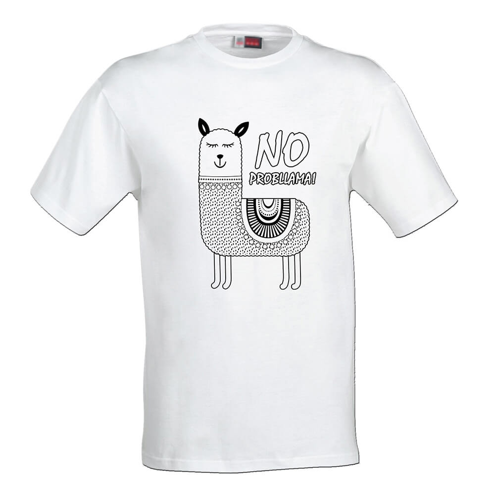 Pánske tričko Omaľovánka - Lama, veľkosť XL