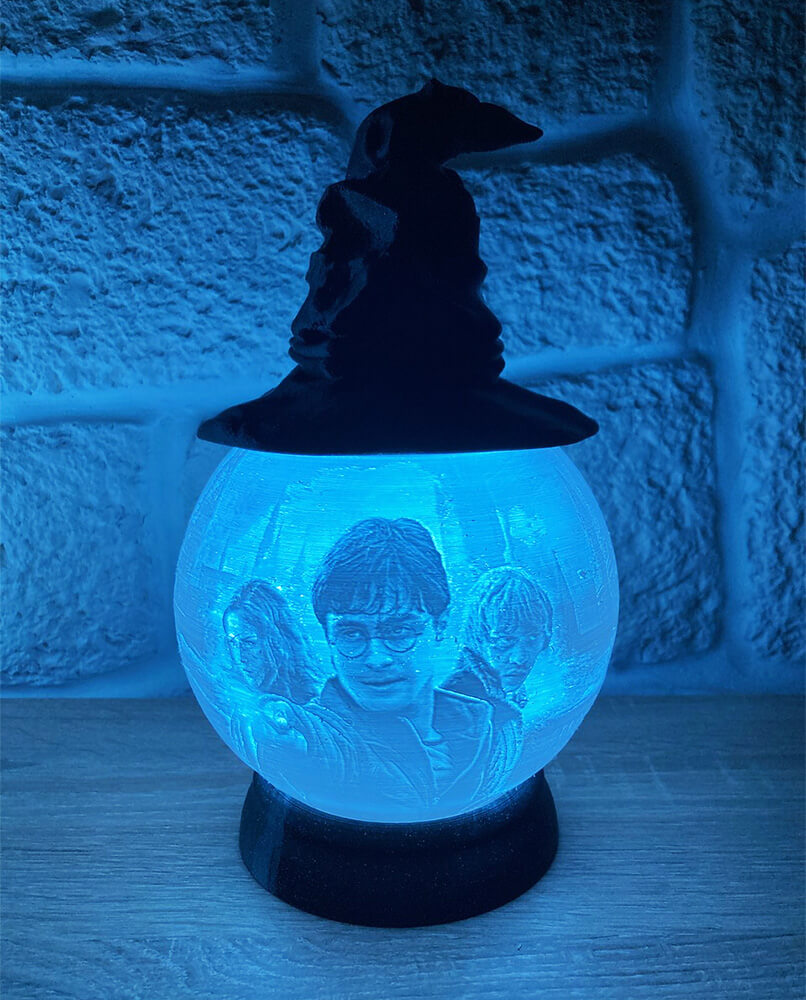 Rozprávková 3D lampa - Harry Potter