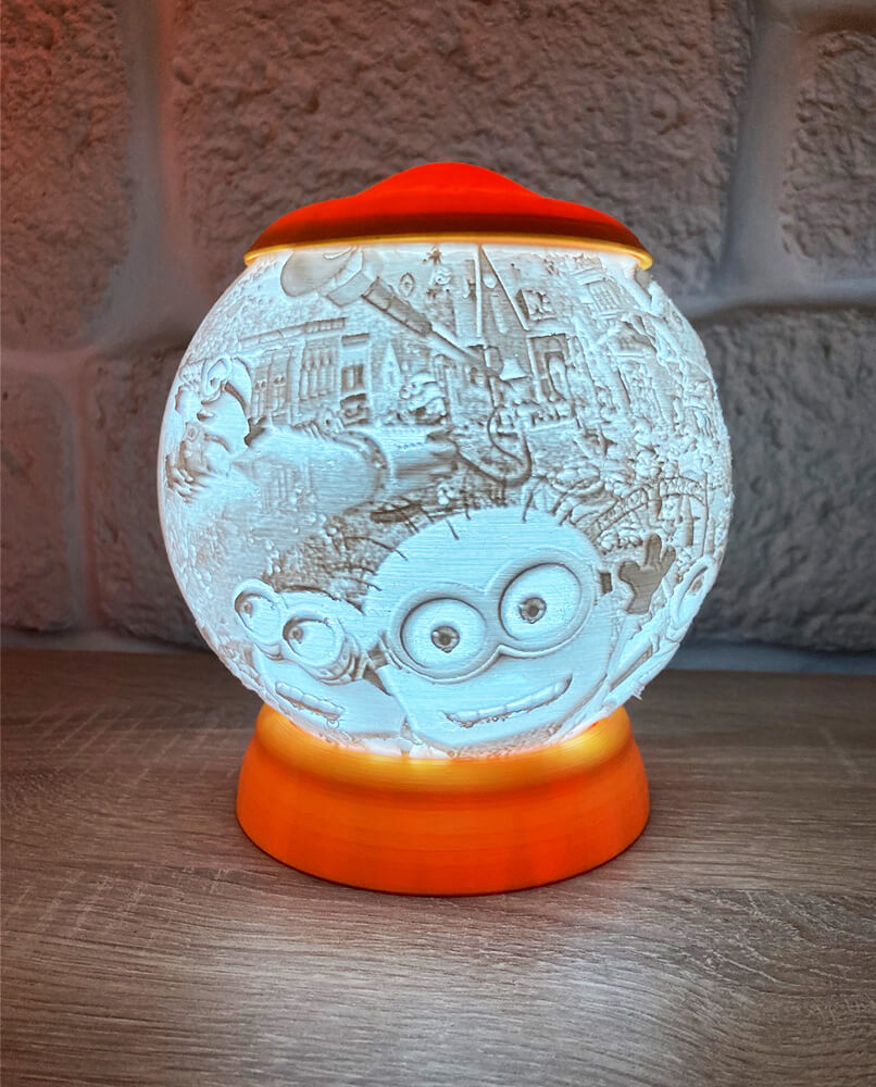 Rozprávková 3D lampa - Mimoni