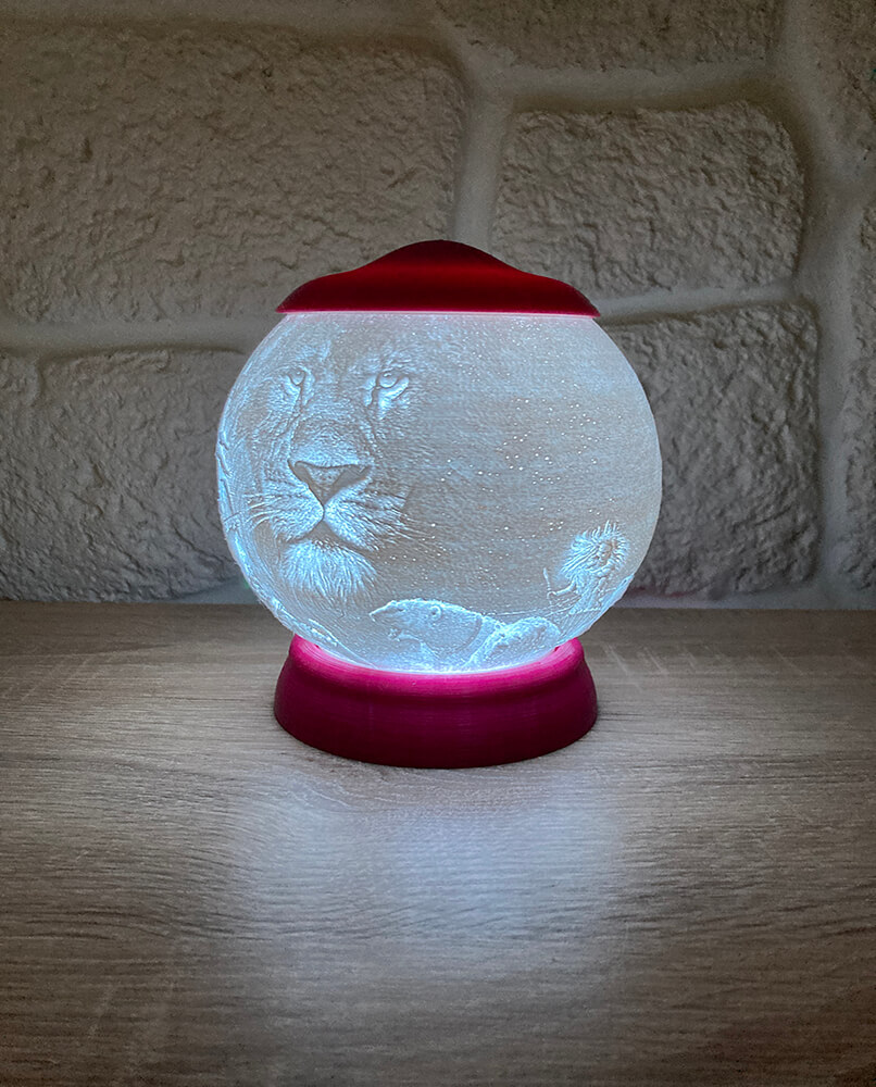Rozprávková 3D lampa - Narnia