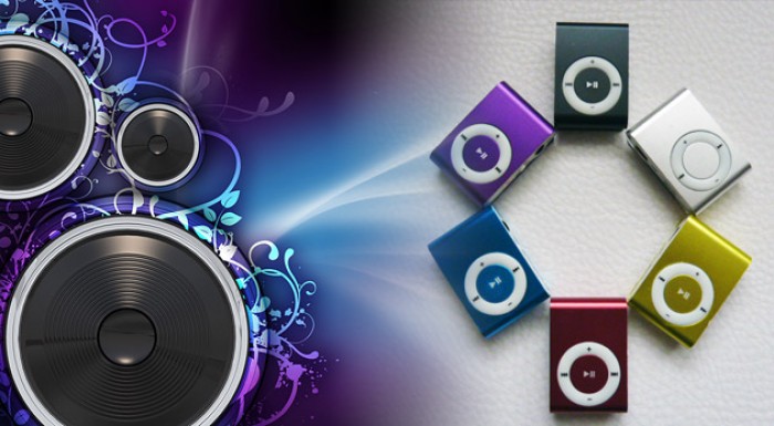 Mini MP3 prehrávač v 6 rôznych farebných prevedeniach.