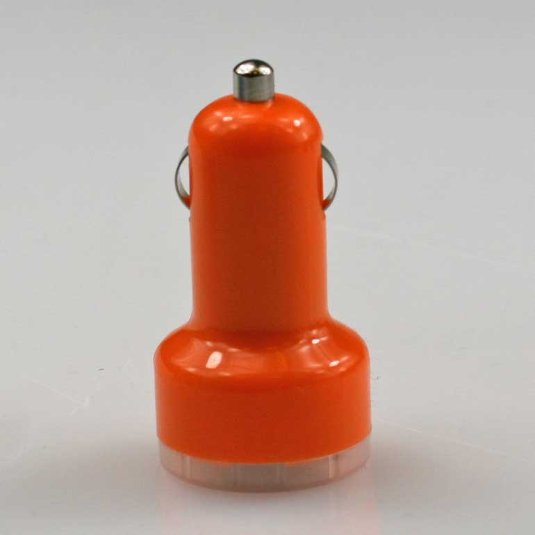 USB auto nabíjačka oranžová