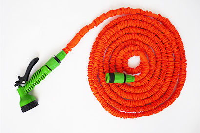 Elastická záhradná hadica, dĺžka 15m, oranžová farba