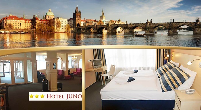 Hotel Juno*** neďaleko centra Prahy