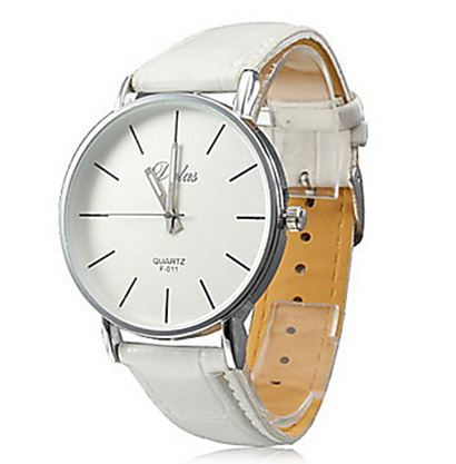 Pánske hodinky Quartz DALAS F 011 s bielym remienkom