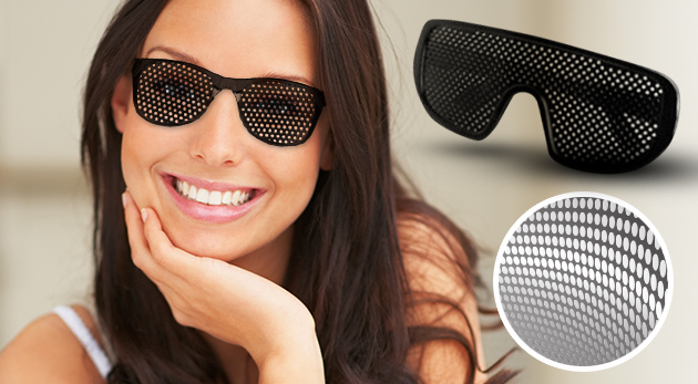 Štýlové dierkované okuliare pre zlepšenie zraku - na výber 4 modely