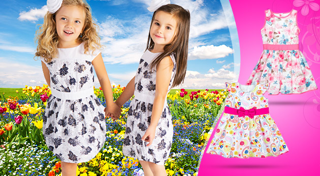 Krásne dievčenské letné šaty - na výber rôzne modely