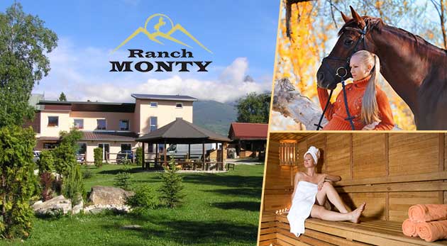 Relax v Penzióne Monty Ranch vo Vysokých Tatrách na 3 alebo 4 dni