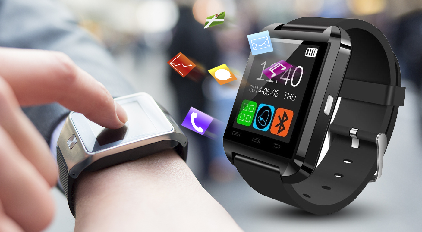 Inteligentné hodinky Smart Watch, ktoré fungujú na princípe spojenia hodiniek s mobilom alebo s tabletom cez bluetooth