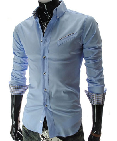 Moderná pánska košeľa slim-fit jednofarebná