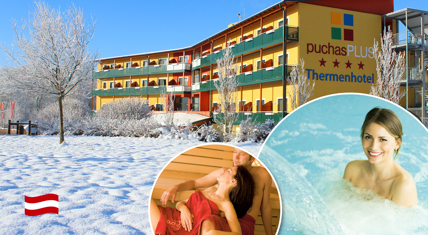 Thermenhotel PuchasPLUS**** - úžasné 2, 3 alebo 4 relaxačné dni plné špičkových služieb v južnom Rakúsku. Dieťa do 3 rokov zadarmo!