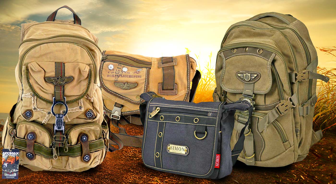Cestovateľské tašky a batohy s vojenským vzorom