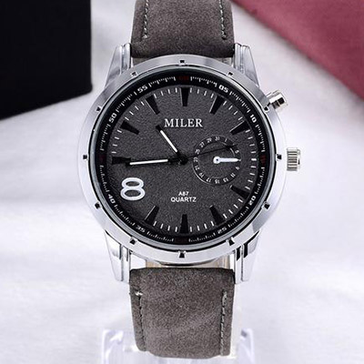Pánske hodinky značky MILER - šedé