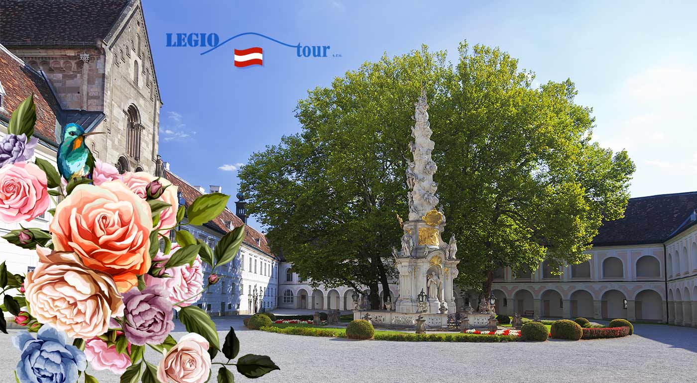 Park kláštora Heiligenkreuz a impozantný festival Dni ruží v rakúskom meste Baden