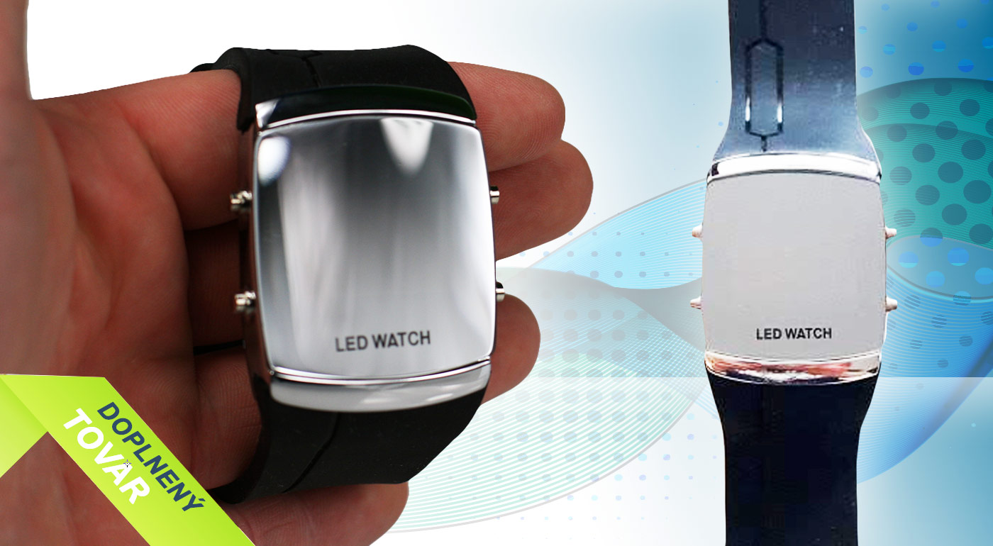 Športovo-elegantné pánske digitálne LED hodinky na ruku