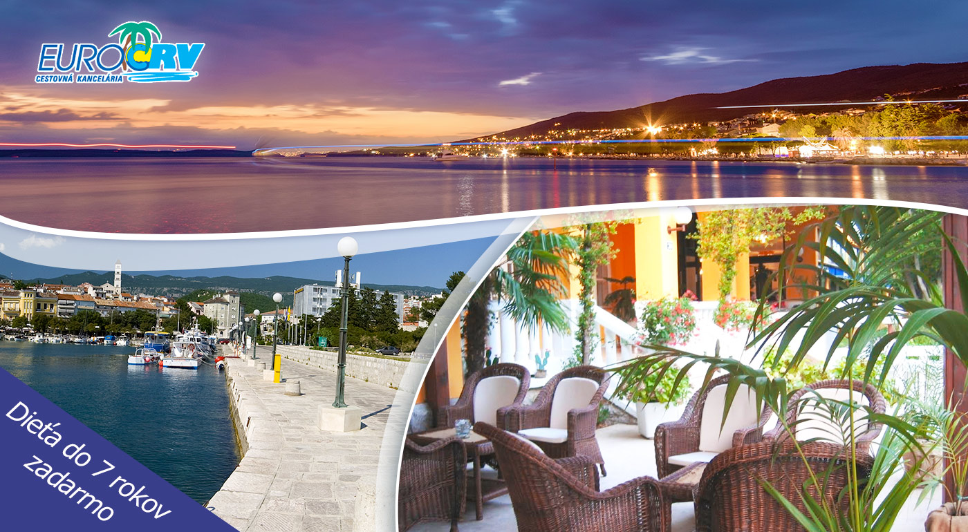 Zažite leto v obľúbenom Chorvátsku - Hotel Riviera** v Crikvenici