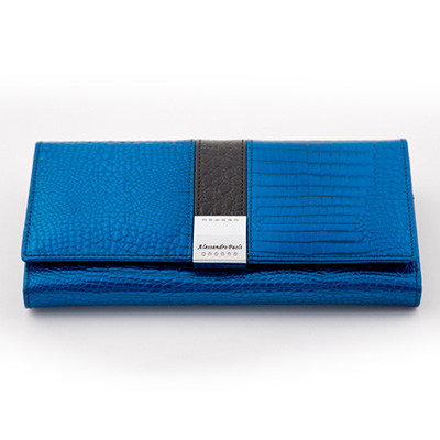 Dámska luxusná peňaženka ALESSADRO PAOLI - modrá