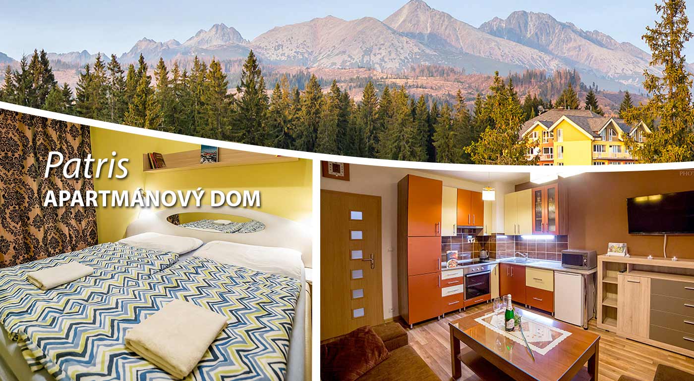 Prežite dovolenku v horách - ubytujte sa v moderne zariadenom Apartmánovom dome Patris v Tatranskej Štrbe