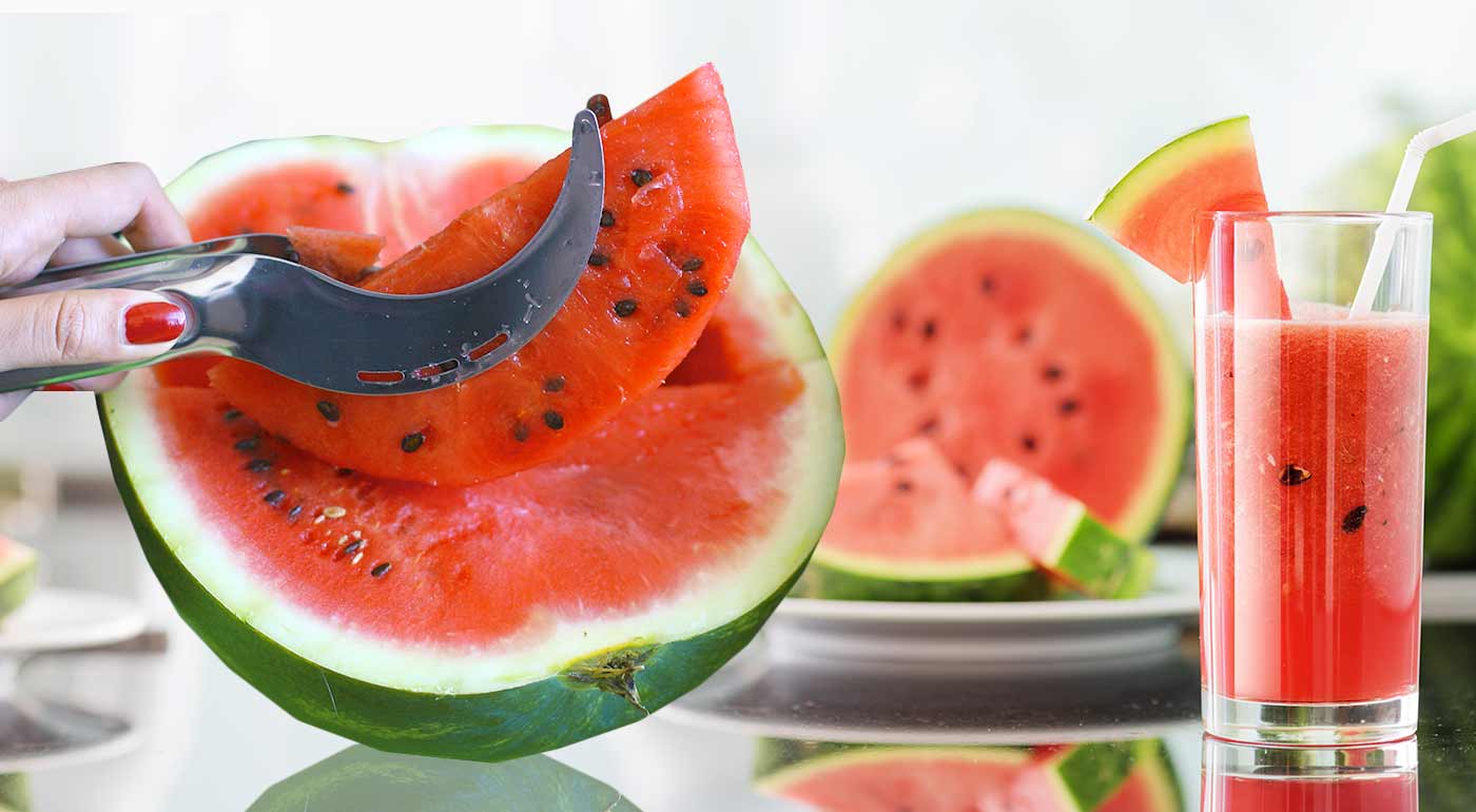 Šikovný nástroj na krájanie a servírovanie melónu