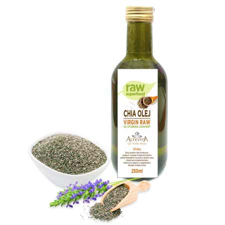 Chia olej virgin raw (250 ml)