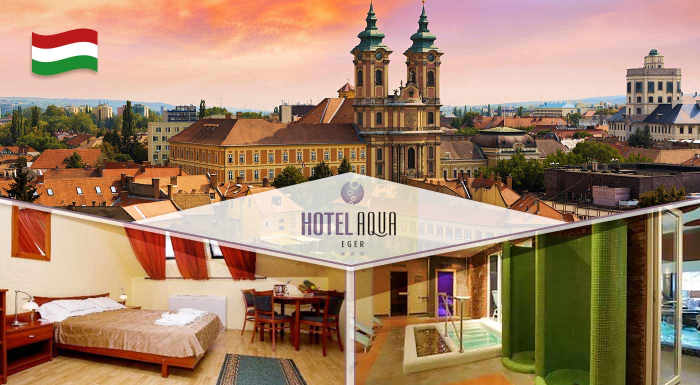 Relax pre dvojicu v Hoteli Aqua*** v maďarskom kúpeľnom meste Eger vrátane polpenzie a vstupu do wellness