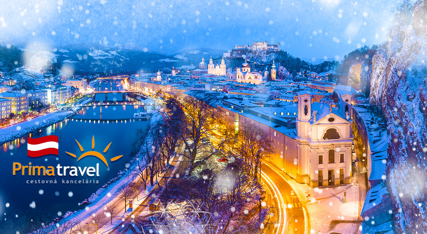 Nechajte sa uniesť nádherou vianočného Salzburgu, dedinky Hallstatt či jazera Wolfgangsee