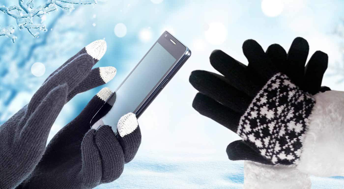 Dámske alebo pánske rukavice na dotykové mobilné telefóny