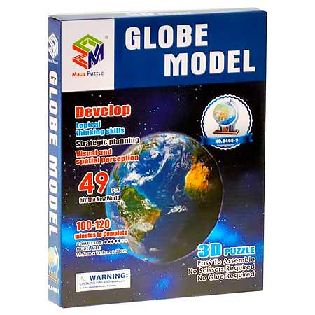Magic Puzzle Globe Model 3D - glóbus