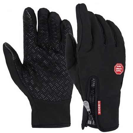 Zimné rukavice - čierna farba, veľkosť M