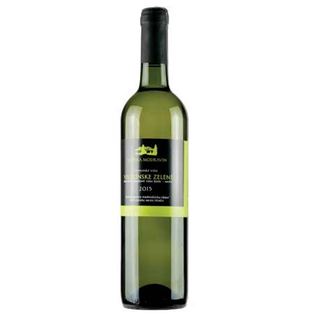 Modravin - Veltlínske zelené - biele víno, suché, 0,75 l
