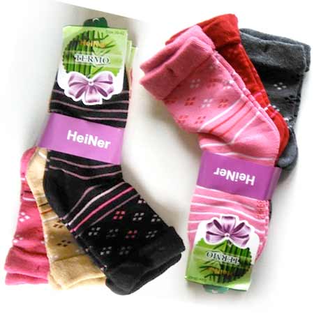 6 párov dámskych ponožiek (mix farieb) - veľkosť 39 - 42