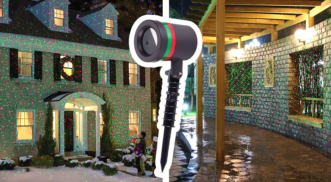 Laserová lampa pre inovatívne vianočné osvetlenie domu - hit Vianoc 2016