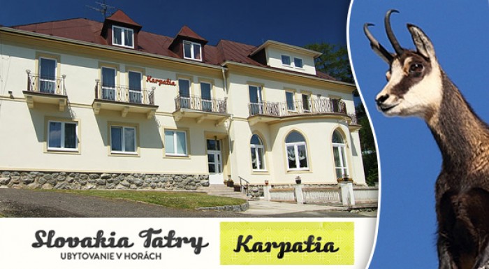 Užite si jar alebo leto vo Vysokých Tatrách v Penzióne Karpatia.